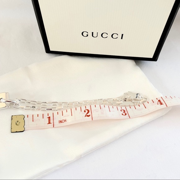 NEW authentic GUCCI sterling silver G bracelet - Picture 7 of 8